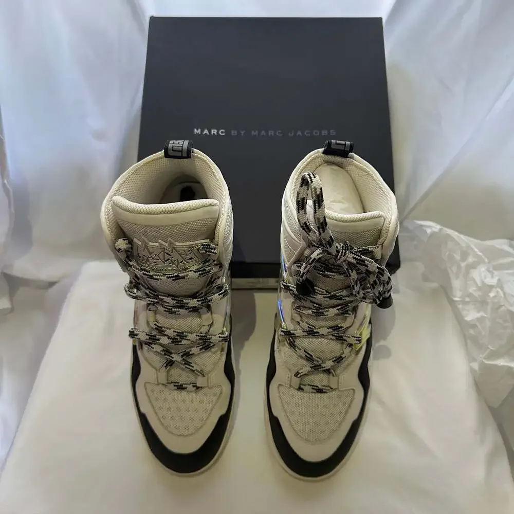 Marc by Marc Jacobs Ninja High Top Tech Sneakers Off White